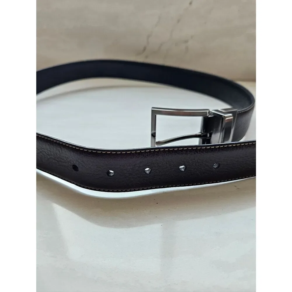 Kirkland Men's Dark Brown Italian Leather Belt Size 36